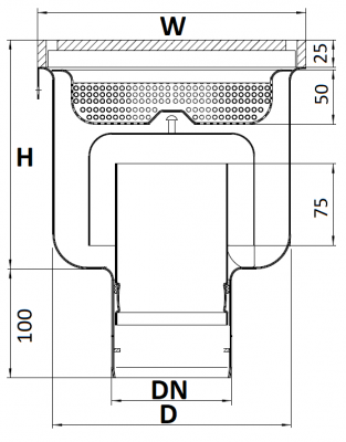 OzFlow Floor Drain Shallow Basket New